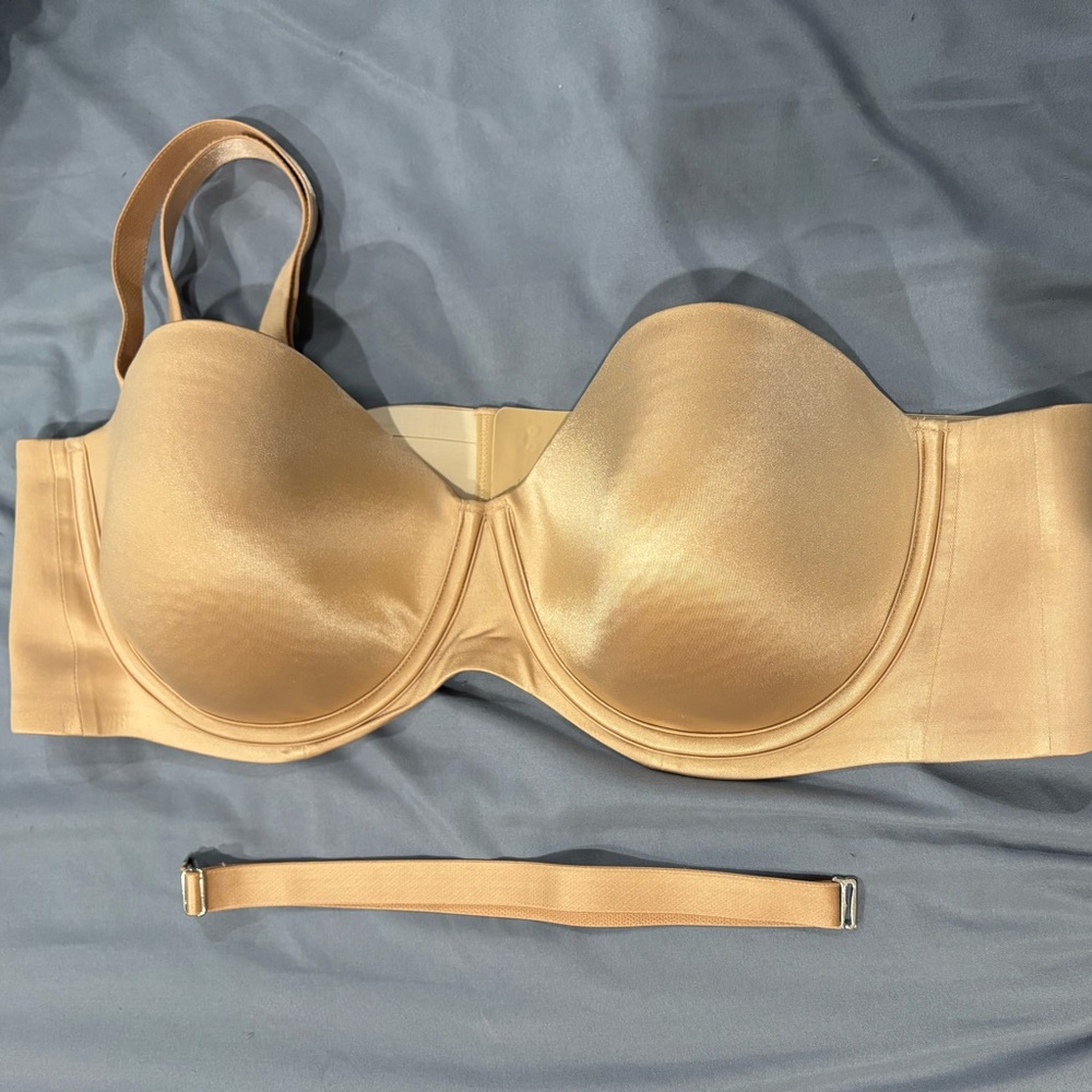 Soma Vanishing Strapless Bra, Tan, 40C,